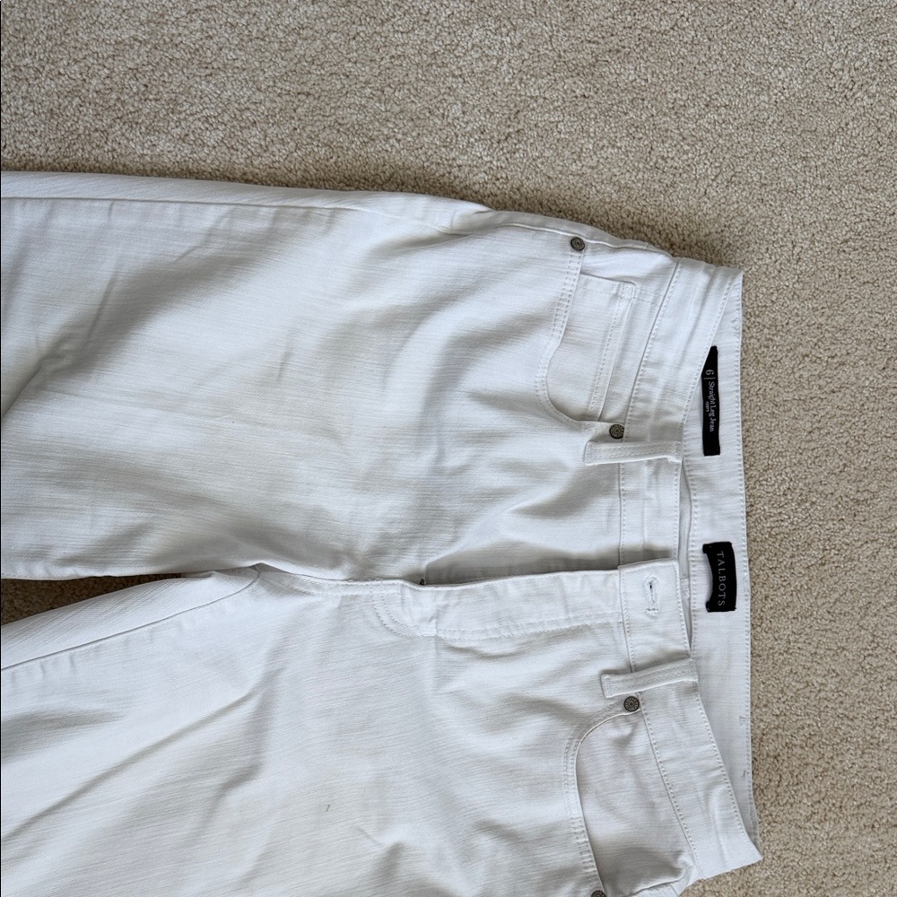 Talbots White Denim Jeans